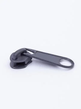 Gray zipper pull single variant Stock Photos