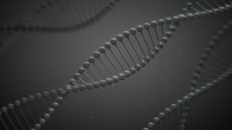 GrayDNA - Stylized DNA Spirals Video Background Loop Vidéo 24720130