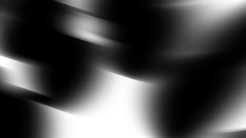 Grayscale abstract art depicts smooth curves blending black white shades. Stock Footage 301926283