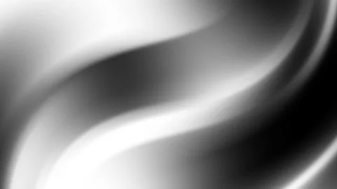 Grayscale abstract curves blend light and dark tones smoothly. Stock Footage 304574195