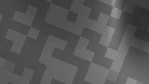 Grayscale abstract geometric pattern with draped fabric appearance Stock Footage 315543972