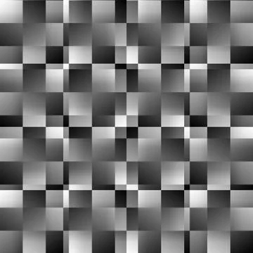 Grayscale abstract square pattern. Seamlessly repeatable vector texture. Stock Illustration