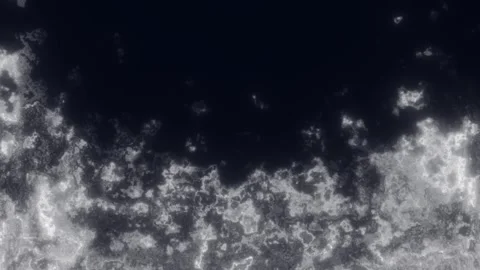 Grayscale abstract texture resembling an aerial coastline, cloudy terrain Stock Footage 334688003
