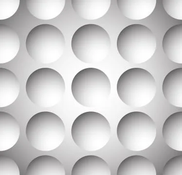 Grayscale circle pattern with seamlessly repeatable geometry. Editable. Stockillustratie
