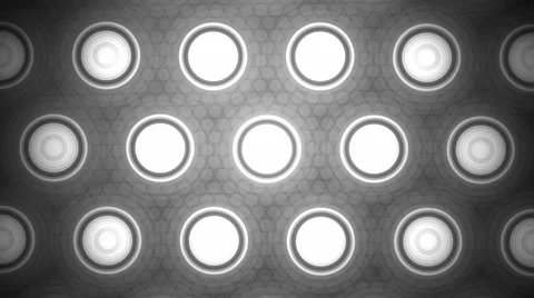 Grayscale circle tiles Stock Footage 45305272