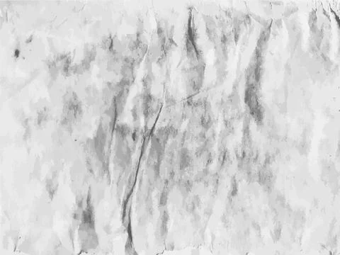 Grayscale Crumpled Paper Background Texture イラスト素材