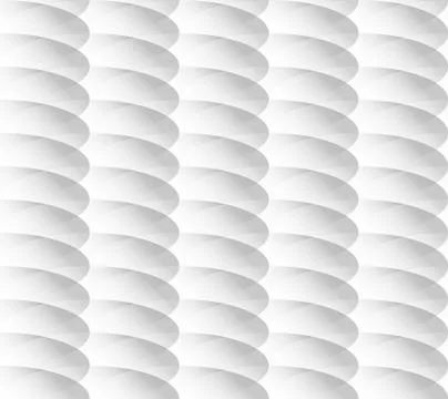 Grayscale geometric pattern with overlapping ellipses, ovals. Seamlessly repe Illustrazione stock