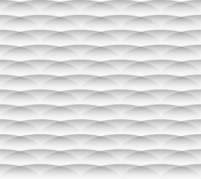 Grayscale geometric pattern with overlapping ellipses, ovals. Seamlessly repe Illustrazione stock