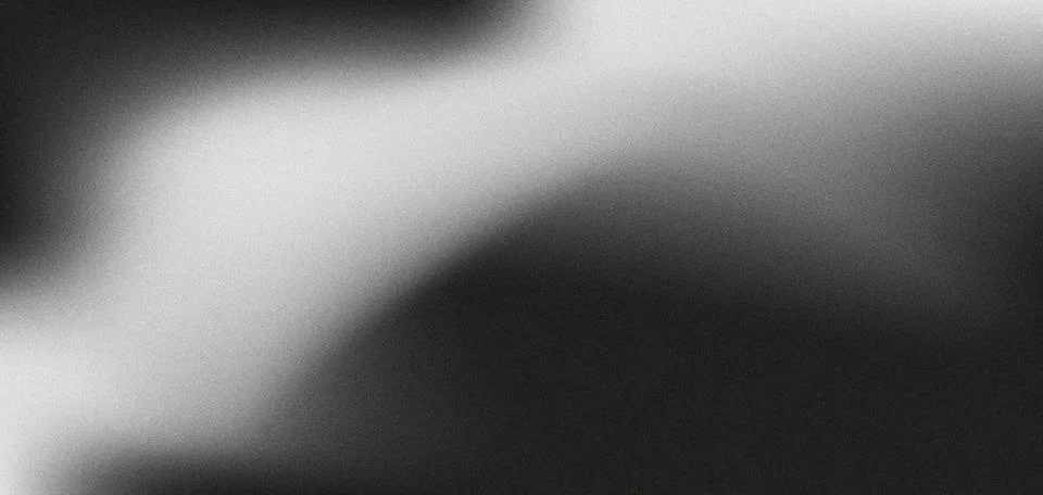 Grayscale gradient with subtle grain texture and soft light abstract backgrou Stock Illustration