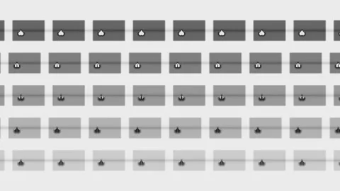 Grayscale Heart Data Visualization Pattern Stock Footage 341756600