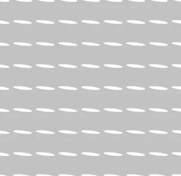 Grayscale minimal pattern with white oval shapes Illustrazione stock