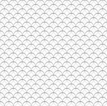 Grayscale (monochrome) pattern with overlapping circle shapes. Seamlessly rep 스톡 일러스트