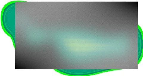 Grayscale noise with yellow gradient center, Abstract textured static backgro Stock-Illustration