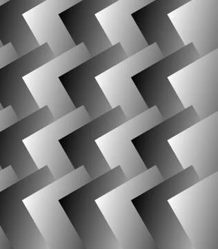 Grayscale pattern with rectangles overlapping. Vector art. イラスト素材