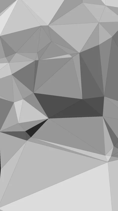 Grayscale Polygonal Shifting Animation Loop Stock Footage 303595447