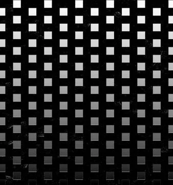 Grayscale square grid pattern with gradient texture Stock Illustration