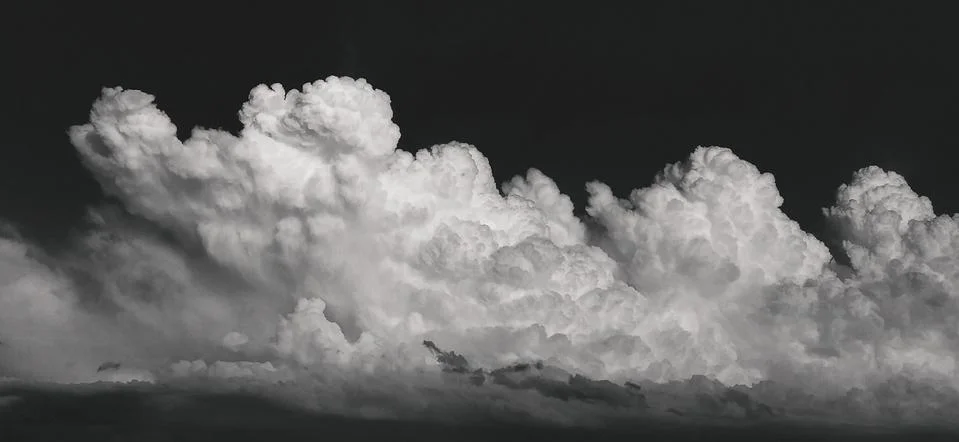 Grayscale storm clouds. grayscale clouds. Grayscale photos of clouds, nature, Foto stock
