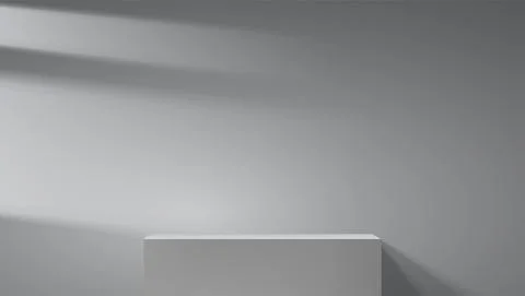 Grayscale studio background with light from window. Stock Illustration