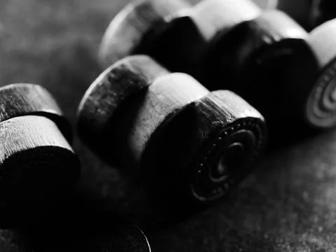 Grayscale studio shot of backgammon pieces Stock Photos