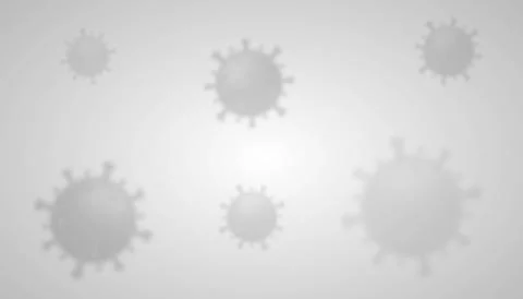 Grayscale Virus Background with virus icon, sign, symbol. Corona Covid 19 Stock Illustration