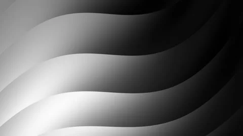 Grayscale wavy lines blend smoothly dark to light. Stock Footage 301861569