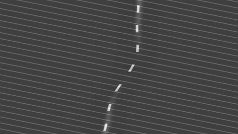 Grayscale winding road animation for seamless looping VJ Stock Footage 341741622