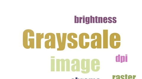Grayscale Word Cloud Animated On White Background Stock-Footage 107211853