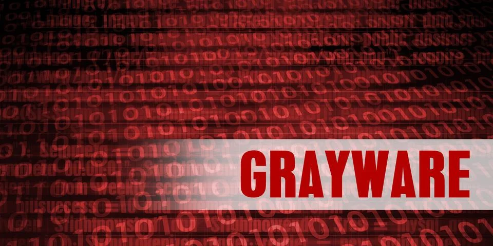 Grayware Security Warning 스톡 일러스트