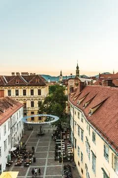 Graz Austria Cityscape Stock Photos
