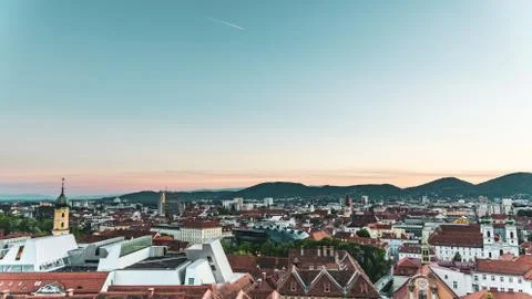 Graz Austria Cityscape Stock Photos