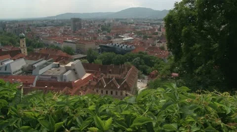 Graz buildings Video stock 21073925