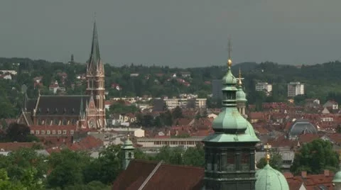 Graz panorama 스톡 동영상 20875241