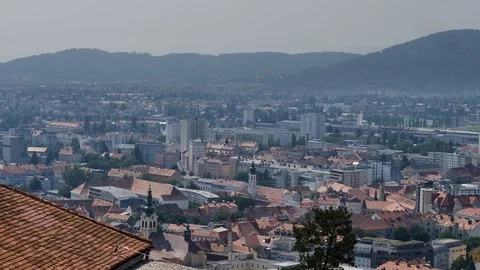 Graz Panorama Stock Footage 115762934