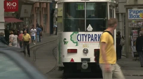 Graz tram Video stock 21250355