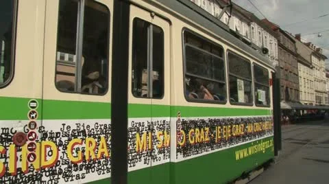 Graz tram Video stock 21252632