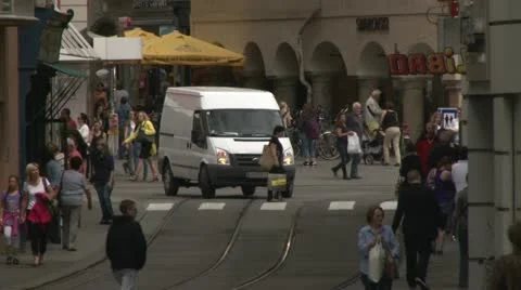 Graz tram 스톡 동영상 21252698