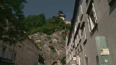 Graz viewpoint, Austria Video stock 20878423
