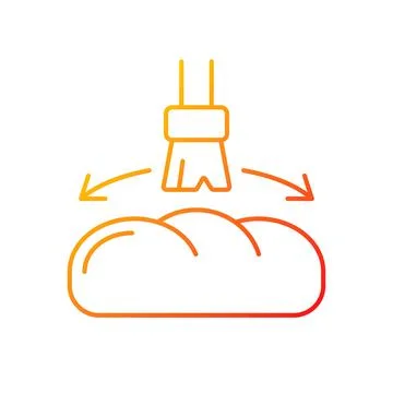 Grease for baking gradient linear vector icon Stock Illustration