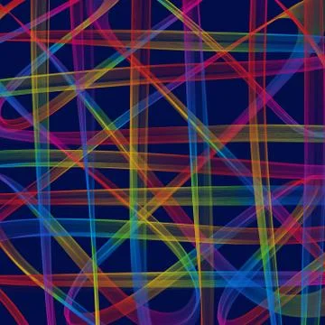 Great abstract background with messy thick lines Stock Illustration