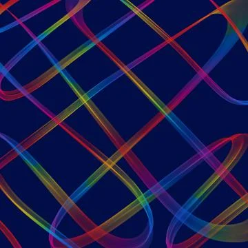 Great abstract background with messy thick lines Stock Illustration