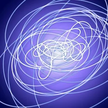 Great abstract background with messy thick lines Stock Illustration