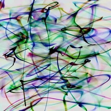 Great abstract background with messy thick lines Stock Illustration