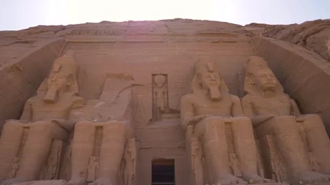Great Abu Simbel Temple in Egypt Video stock 296420525