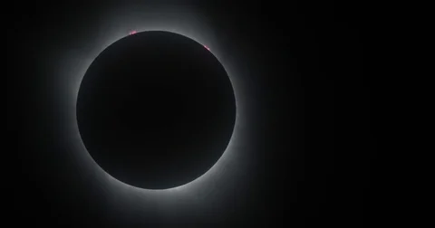 Great American Total Solar Eclipse Corona during totality. Video stock 79357472