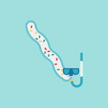 Great Barrier Reef. Vector illustration Stock Illustration
