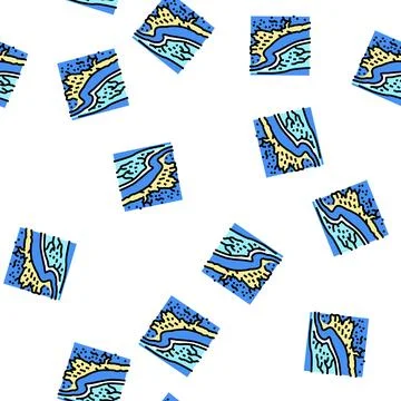 Great barrier reef vector seamless pattern Illustrazione stock