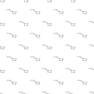 The Great Bear constellation pattern Stock Illustration