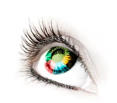 Great big eye. Stock Illustration