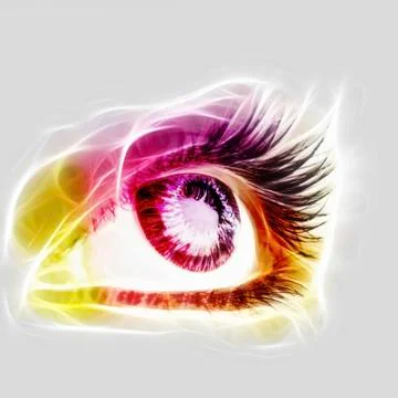 Great big eye. Stock Illustration
