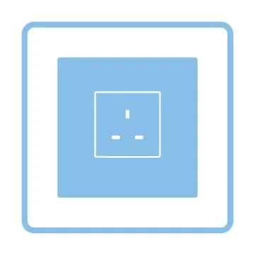 Great britain electrical socket icon Stock Illustration